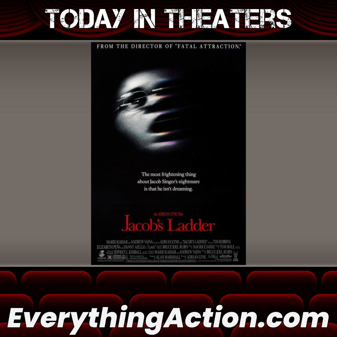 evaction's tweet image. Audience got twisted by #JacobsLadder when it opened 35 years ago on November 2nd, 1990 #TimRobbins #ElizabethPena #DannyAiello #MattCraven #JasonAlexander #PruittTaylorVince #AdrianLyne #PsychologicalHorror #90sHorror #90sMovies