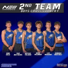 Eagles_HHS's tweet image. We&apos;re starting out with our record setting Boy&apos;s Cross Country Team, and their 7 overall selections headlined by Logan Balla making 1st Team All NE8.

#Hubbard Proud
#GoEagles

Thanks to Chevy All Stars and Greenwood&apos;s Hubbard Chevrolet for their sponsorship of our Social Media