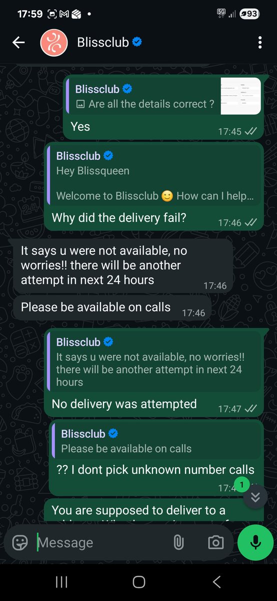 Nitika_A's tweet photo. @myblissclub ordered 2 pants for the first time and pathetic customer service experience @minu_mm the customer experience has to be hassle free else you will lose sales. Best regards https://t.co/hRaoFw7iQp
