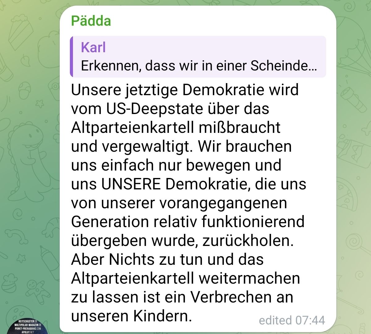 WHO the FCK ist eigentlich dieser Pädda bei der #noafd? Der Pädda der hier heftig die antisemitische #dogwhistle läutet? Heute Abend mehr