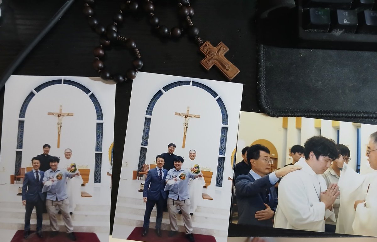 modals12's tweet image. 지난주 토요일 견진 잘받았습니다 
복사를 스면서 동시에 견진을받았습니다 
약간 정신없었지만 잊지못할 은총을받았습니다