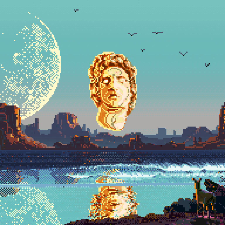 🌑 Sunset on a Sunday 🌑

Ultra Rare sighting this past week.

-&gt; Melancholia / Golden Helius &lt;-

You never know what's going to appear.

🌖 <a href="/solsunsets/">Suns Saga 🪐</a> 🌔