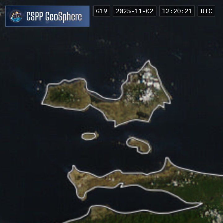 Amanecen algunas nubes sobre las Serranías del Este de la Isla de Margarita por efectos de los vientos. El resto de Nueva Esparta despejada. Bajas probabilidades de lluvias hasta las 8 pm. Aire seco y estable en niveles medios de la tropósfera.

#02nov 8:45 am