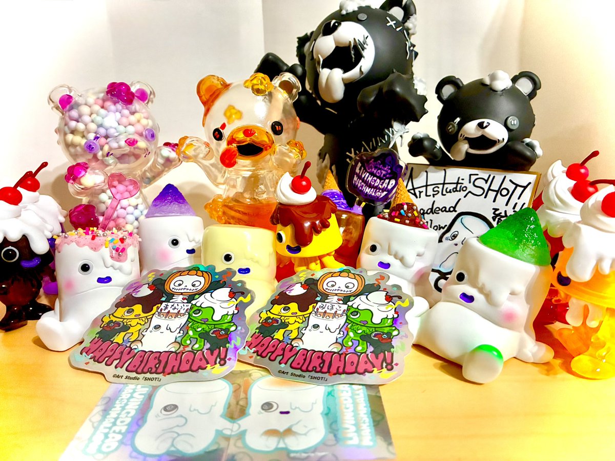 リビングデッドマシュマロ チョコレートピック ピンクver. 2体セット ソフビ リビングデッドマシュマロ チョコレートピック ピンクver. 2体セット