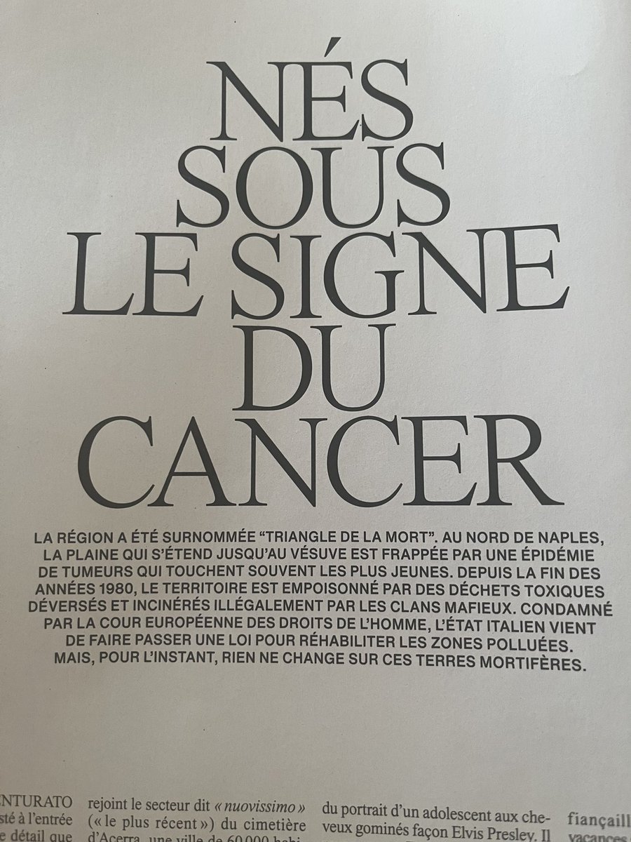 MariaFiletta's tweet image. Quand la gestion des déchets toxiques fait le business de clans mafieux, la population trinque… Attenti à noi
