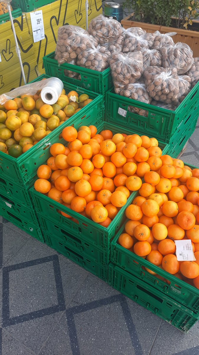 Beştepe migrosta turuncu mandalina var