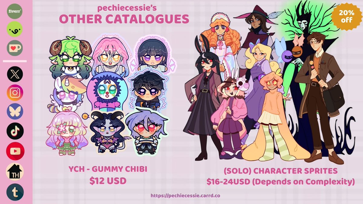 🌸 hallow! my 20% c0mms r open again!
they are found in #vgen and in my c4rrd!

more info in thread 🌱
#VGenComm #commissionsopen