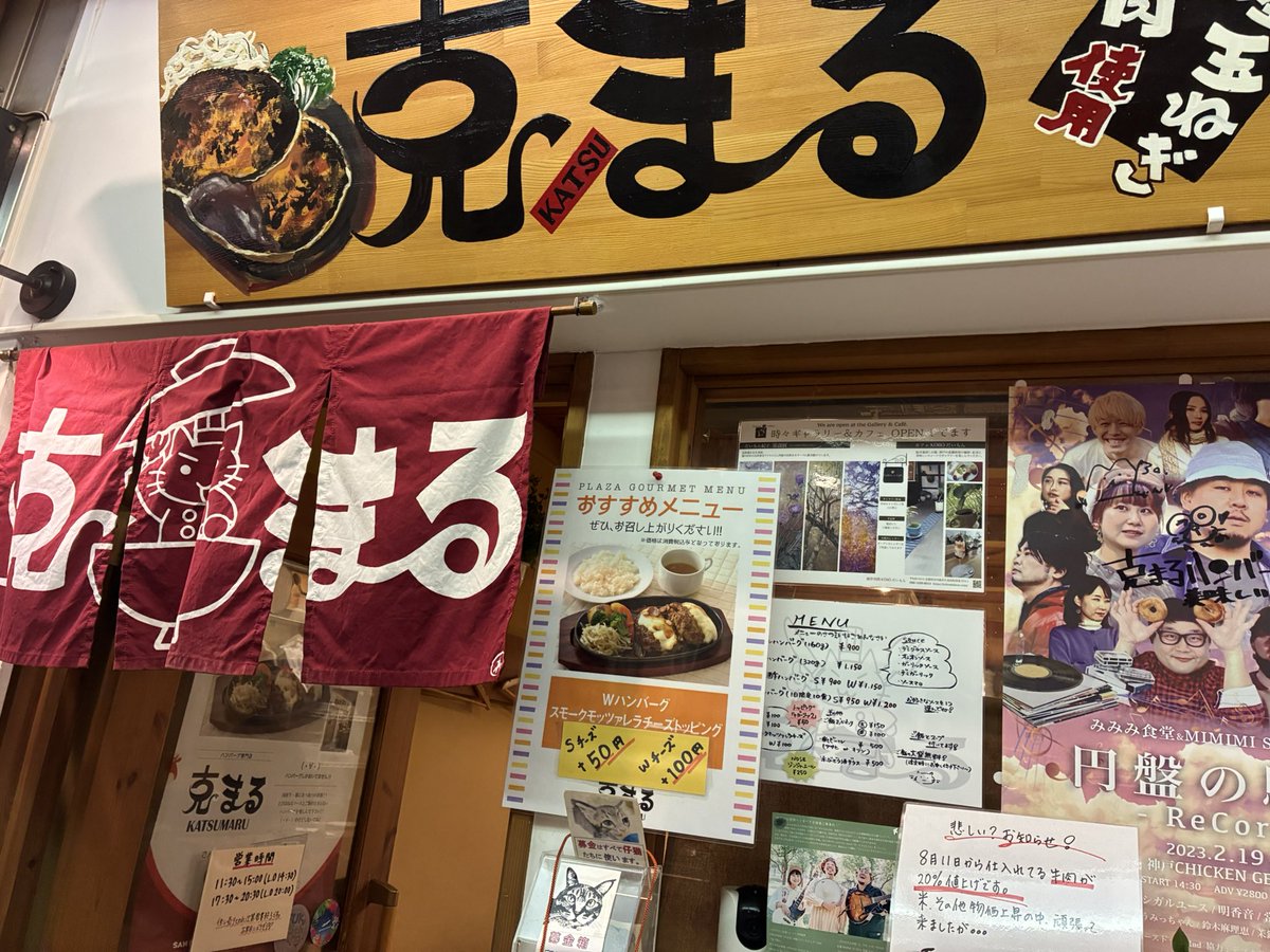 今日はチーズちゃんの初ライブ楽しかっためちゃくちゃ笑ってライブ終わり晩御飯はカツまるハンバーグ食べに行きました