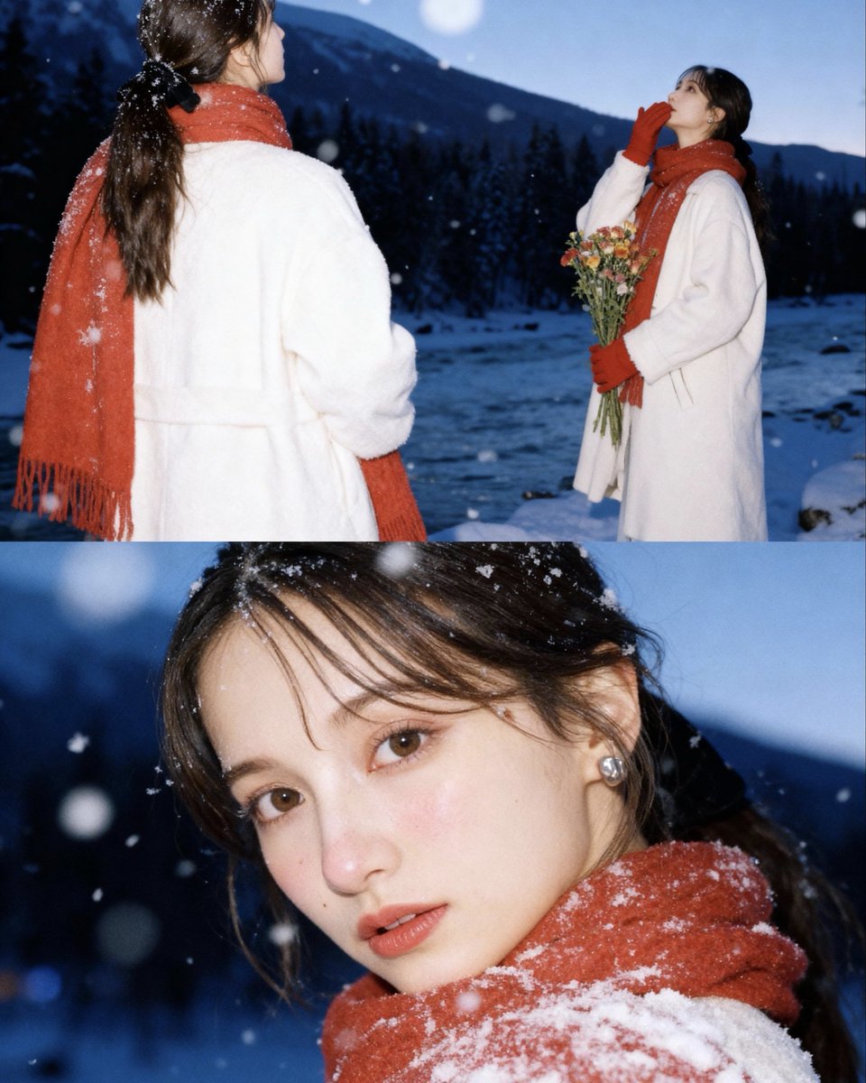 yuria_kamiya's tweet photo. 今流行りのAI雪加工⛄️❄️
顔可愛くなりすぎだけど面影はあるかも…👶🏻
#AI雪加工 https://t.co/jQ4x5bdIT8