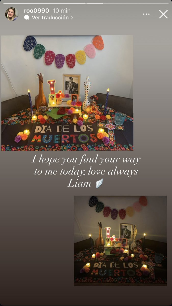 LiamPayneMx's tweet image. “Espero que encuentres el camino hacia mí hoy. Te amo por siempre Liam 🪽”

Ruth (hermana de Liam) ha seguido la tradición mexicana y le ha puesto un altar 😭🥹🕯️❤️‍🩹