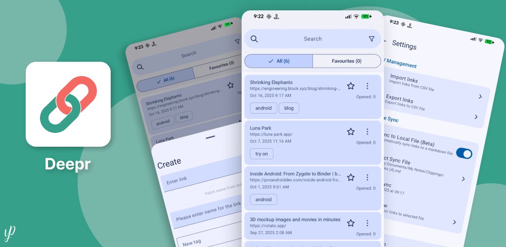 🚀 Deepr v1.0.18 Released! Massive Feature Update: Thumbnails, Link Transfer, Backup/Restore, and More!

We're thrilled to share that Deepr v1.0.18 is out, packed with significant new features and quality-of-life enhancements to make your experience better than ever. We've