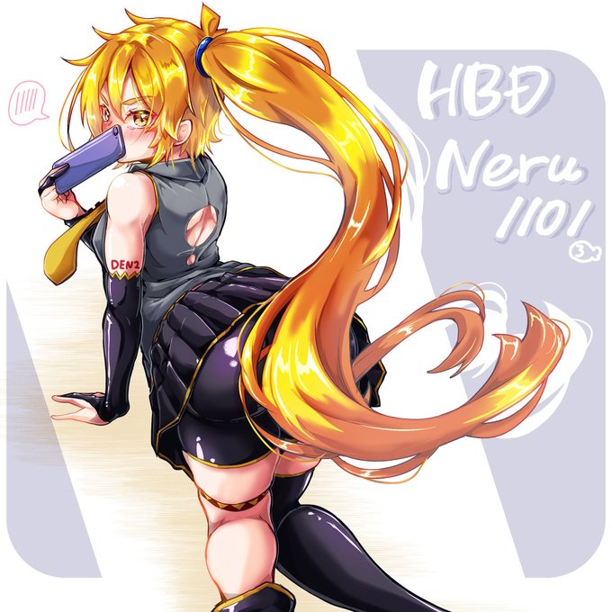 昨日通話してて「亞北ネル誕生日だから描こうよ」って話が出たので久しぶりに描いた。一日遅れだけどお誕生日おめでとうネルちゃ いつも袖を長手袋に勝手に改ざんする奴～私～