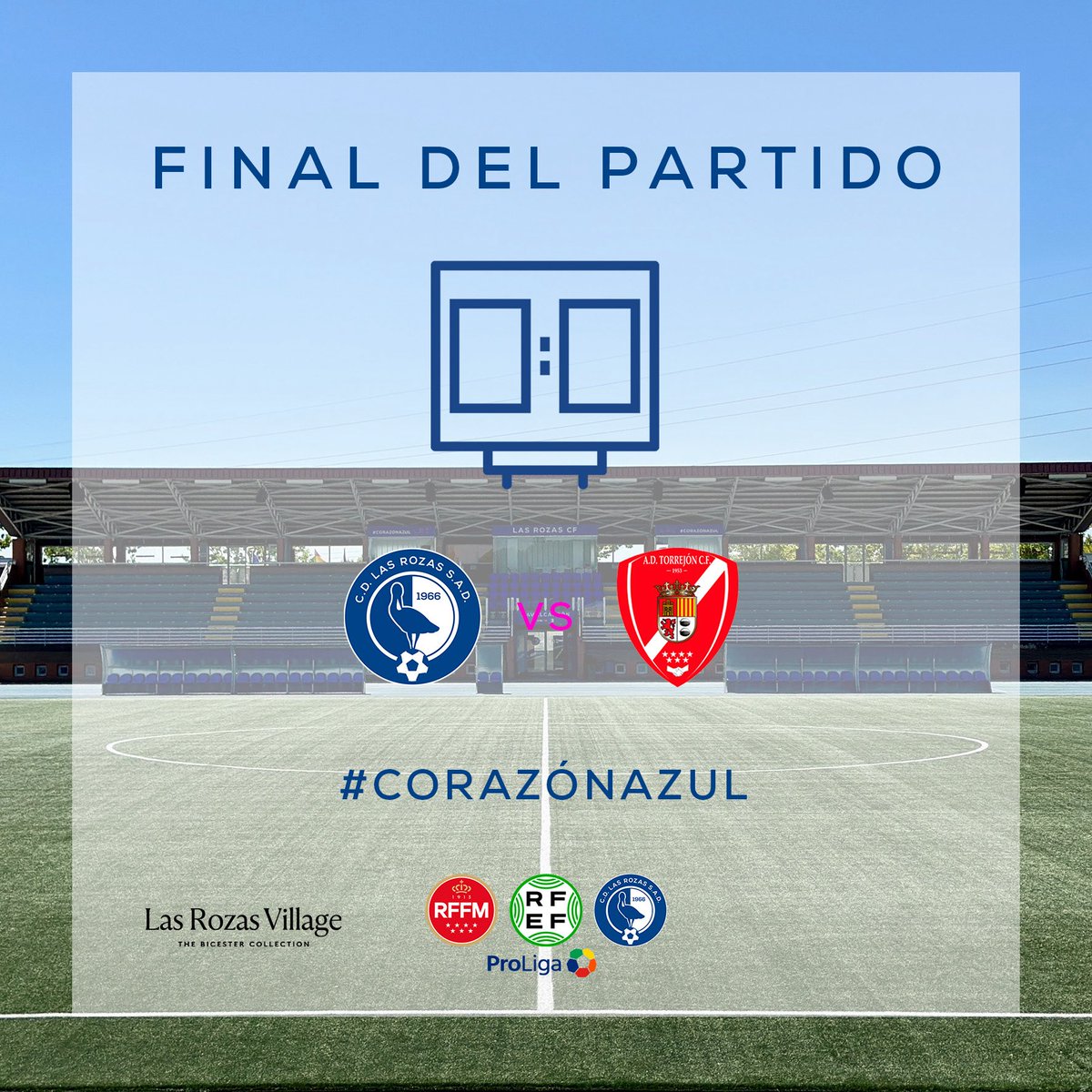 PRIMER EQUIPO| ¡¡¡Final del partido en Navalcarbón!!!

<a href="/LasRozas_CF/">Las Rozas CF</a> 2-0 <a href="/AdTorrejoncf/">A.D. TORREJON C.F.</a>
⚽️ <a href="/eduard_calin23/">Eduard Calin</a>
⚽️ <a href="/Sorin_arnaut/">Sorin Andrei Arnaut</a>

#CorazonAzul | 💙
#diverXiOn