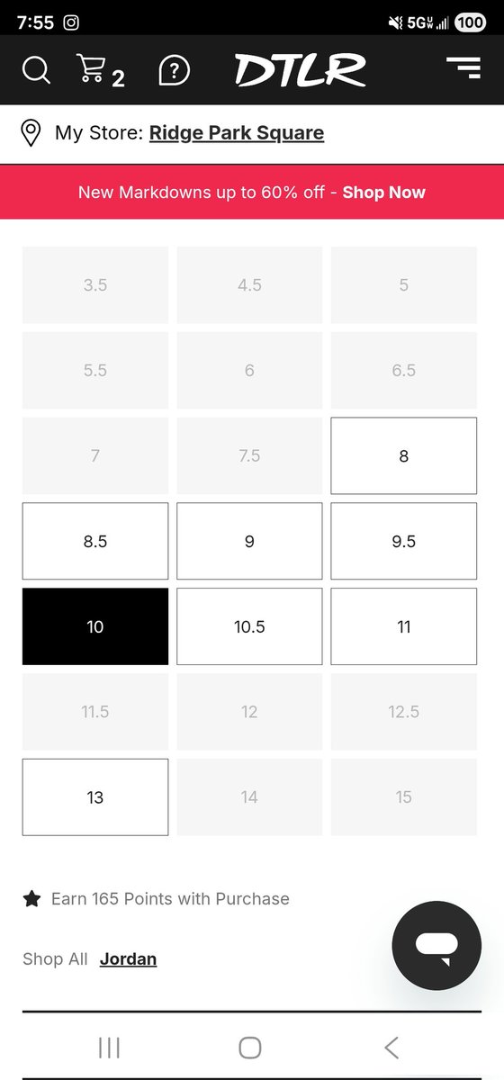 LAFSoles's tweet photo. @fjmexican @SneakerVisionz But they're still up and adding to cart? https://t.co/Kutdo40Jzz