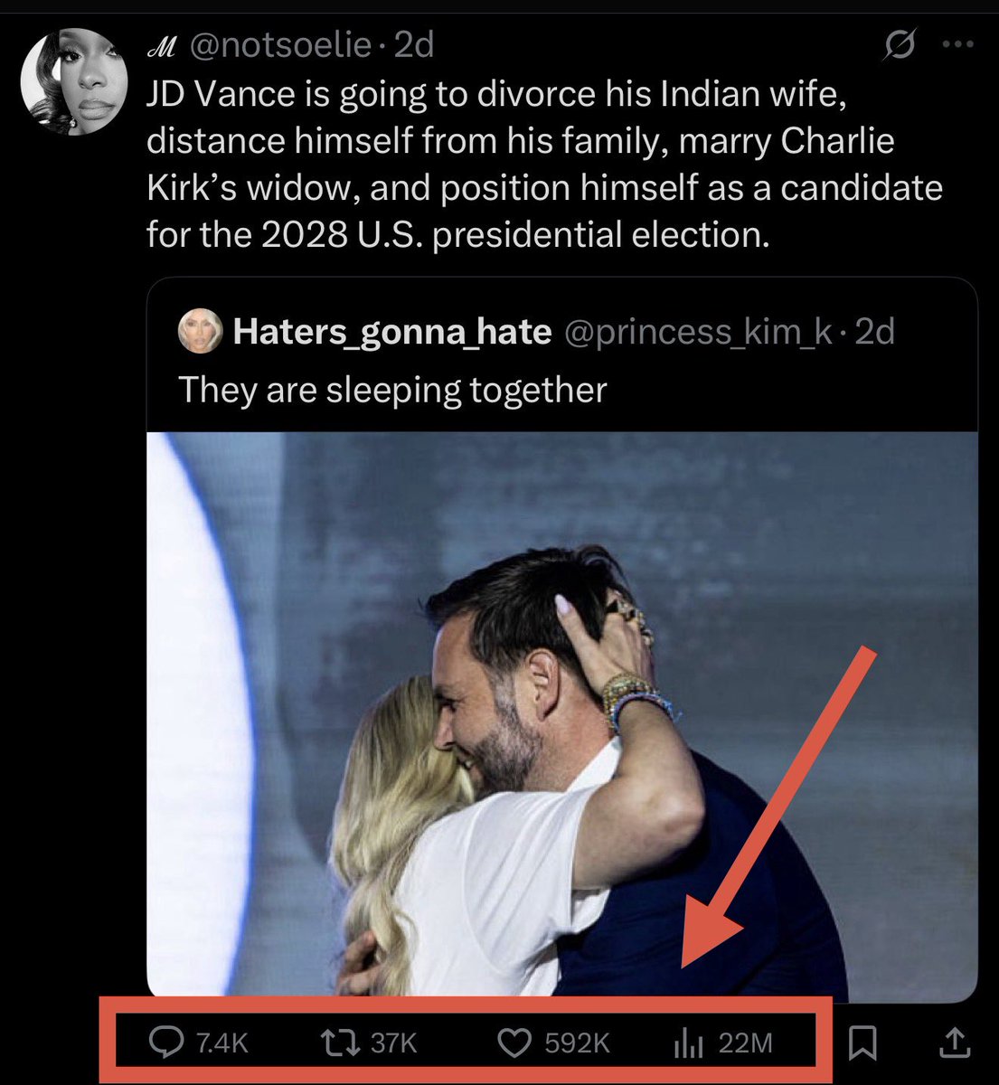 If you’re a conservative and wonder why you’re being throttled by the new algorithm, it’s so accounts like this can be artificially boosted

Account is unverified and only has 1,500 followers

Liberals talk sh*t about conservatives and the new algo boosts them. New hires are libs