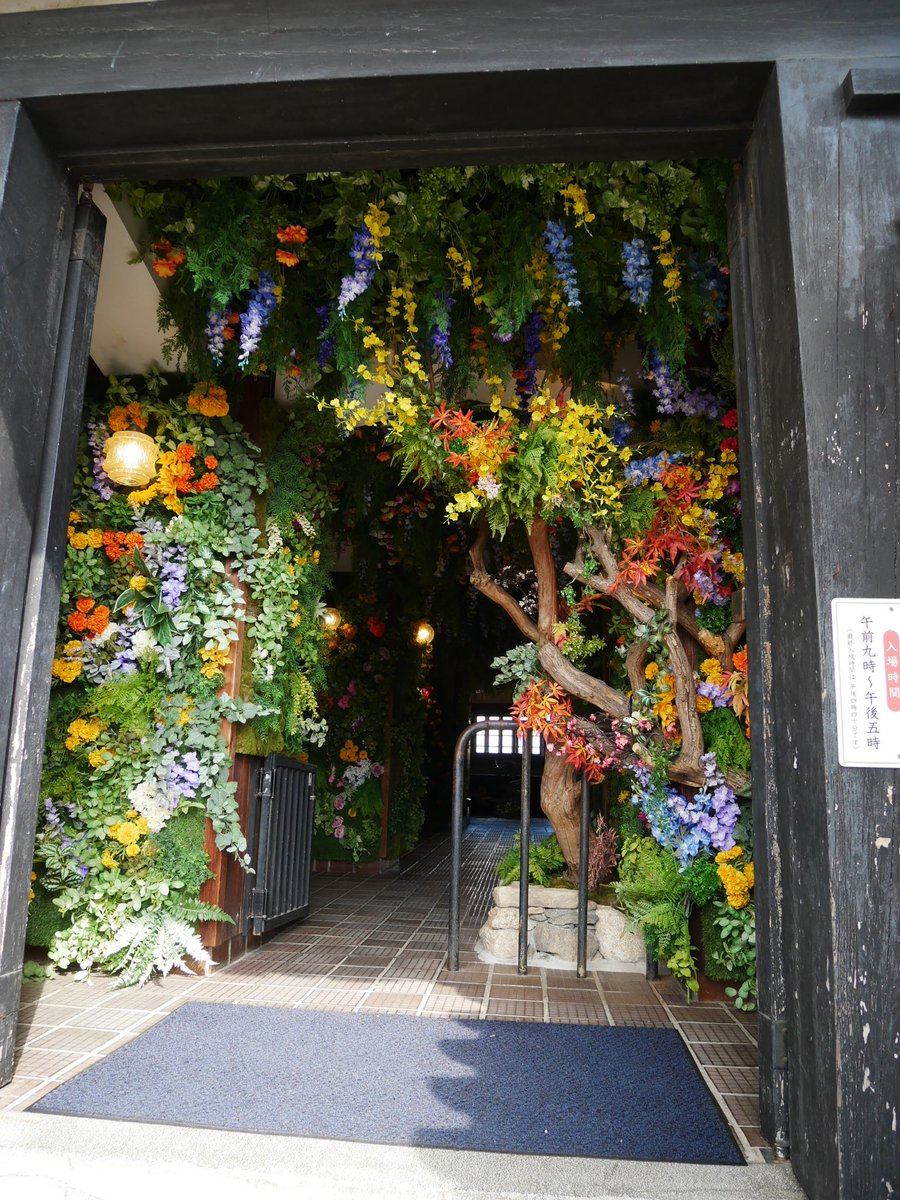 ukeicho's tweet photo. 中津城いつの間にこんなフラワーワールドに🤣
甲冑とお花のコラボレーションw https://t.co/OlXPyGrVhL