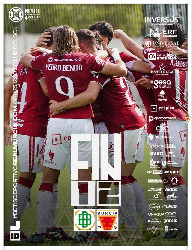 J10 | FIN | 1-2 | 🔚 🤩
¡𝗙𝗜𝗡𝗔𝗔𝗔𝗔𝗔𝗔𝗔𝗔𝗟 𝗘𝗡 𝗦𝗘𝗩𝗜𝗟𝗟𝗔! 
¡𝗟𝗟𝗘𝗚𝗔 𝗟𝗔 𝗦𝗘𝗚𝗨𝗡𝗗𝗔 𝗩𝗜𝗖𝗧𝗢𝗥𝗜𝗔 𝗗𝗘 𝗟𝗔 𝗧𝗘𝗠𝗣𝗢𝗥𝗔𝗗𝗔 𝗗𝗘𝗟 𝗥𝗘𝗔𝗟 𝗠𝗨𝗥𝗖𝗜𝗔! 
¡LA PRIMERA COMO VISITANTE! 
🔥 ¡VAMOOOOOOOOOOOS! ➕3️⃣
⚽️⚽️ <a href="/FlakusBosilj/">David Flakus Bosilj</a>
#BetisDeportivoRealMurcia