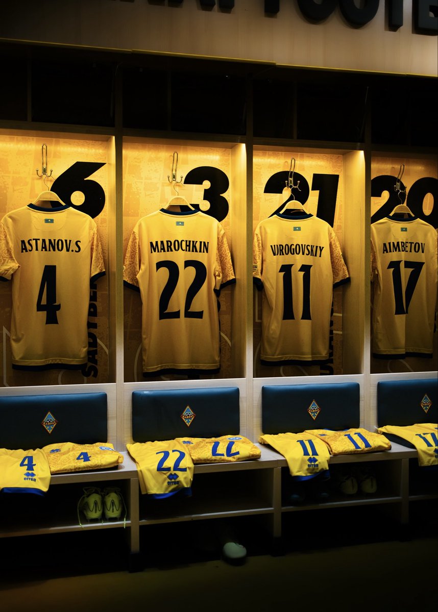 asnewskz's tweet photo. 🚨 EXCL: In 2026, Kazakhstan’s national team will unveil new kits after nearly three years with the current design. Three sets are expected — and the #KFF might switch suppliers, with #Adidas rumored to replace Italy’s Erreà. https://t.co/8is9hOR4Bz
