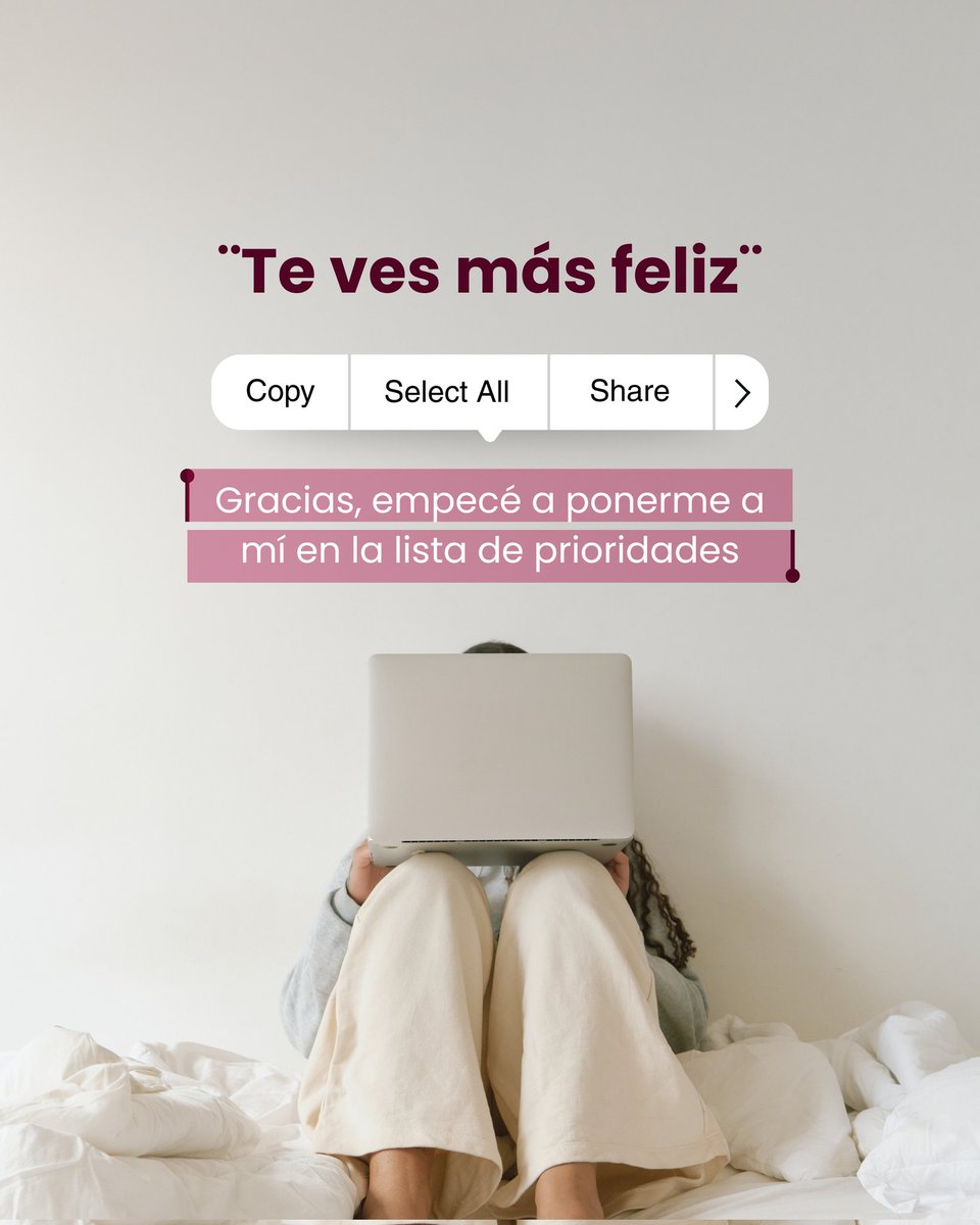 somosvicse's tweet photo. 💫 Créeme, esos límites y esos pequeños cambios te van a hacer muy feliz y van a darle a tu proyecto la calma necesaria que necesitas para crear. https://t.co/a63nFISfk0