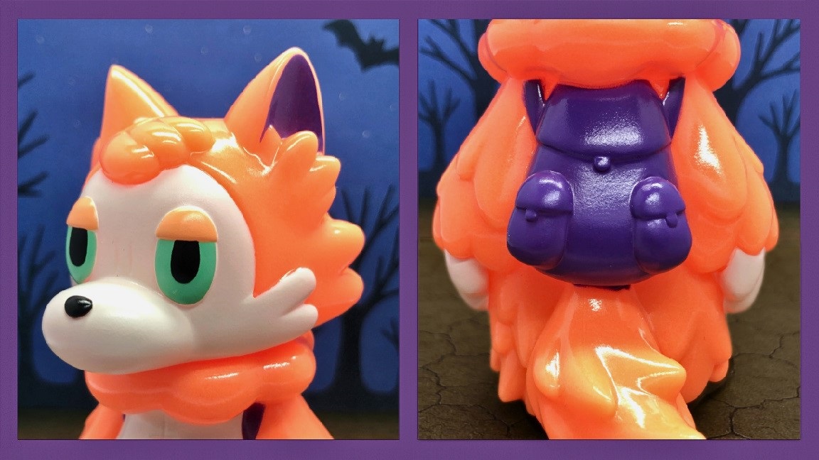 toshibon1206's tweet image. 2024年に開催されていたPOPBOX SHIBUYAでお迎えした「おおかみくん パンプキン」です✨
オレンジのカボチャの色をしたおおかみくん可愛い☺️
蓄光仕様なので、オレンジ色に光ってくれるのがめっちゃ良い🌟

#おおかみくん 
#あらいきりこ