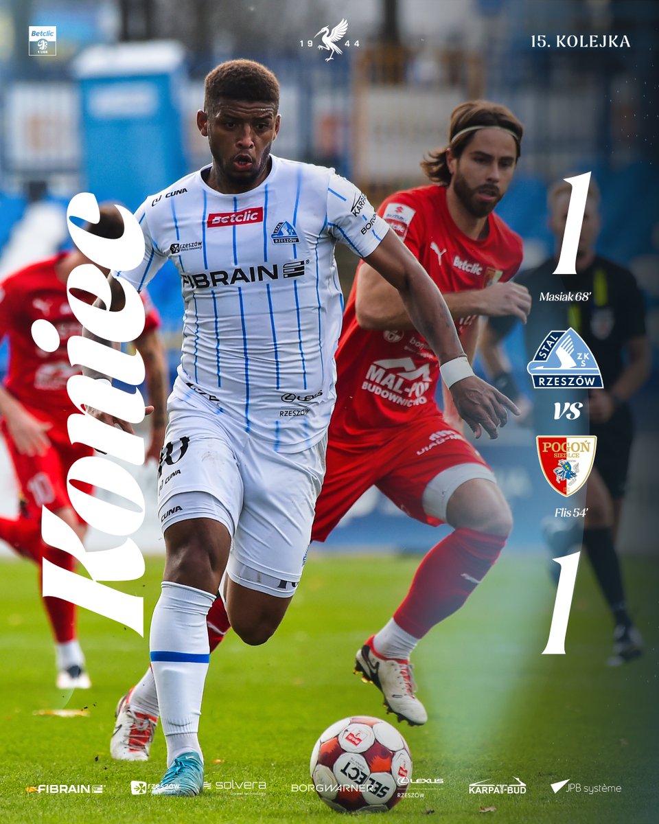 StalRzeszow's tweet image. ⏱️ 90+5&apos; 🏁 𝐊𝐎𝐍𝐈𝐄𝐂

Niedosyt.
________________
#STAPGS 1️⃣:1️⃣

𝐒𝐩𝐨𝐧𝐬𝐨𝐫 𝐠ł𝐨́𝐰𝐧𝐲 𝐢 𝐬𝐭𝐫𝐚𝐭𝐞𝐠𝐢𝐜𝐳𝐧𝐲: 
⚪ FIBRAIN Polska 
🔵 @miasto_rzeszow