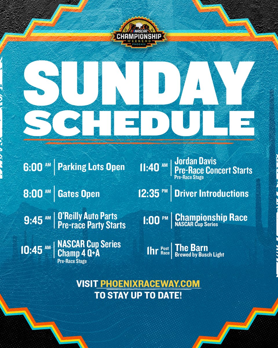 phoenixraceway's tweet image. Here's what we have going on for the final race of the season!

View the fan guide ➡️ bit.ly/41O9ogi