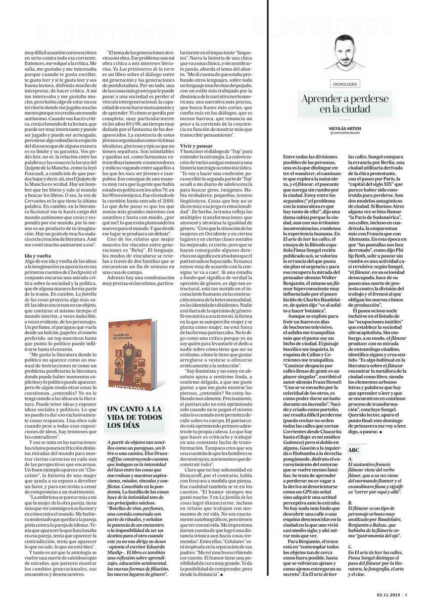✍️ Mi corresponsalía cultural de hoy en <a href="/LANACION/">LA NACION</a>: un libro sobre el arte de perderse en una ciudad.