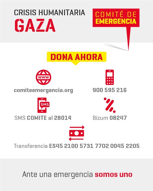 💔 #Gaza vive una emergencia humanitaria sin precedentes.

Millones de personas desplazadas, hospitales colapsados, escasez extrema de alimentos y medicinas.

Tu ayuda puede marcar la diferencia👉
comiteemergencia.org