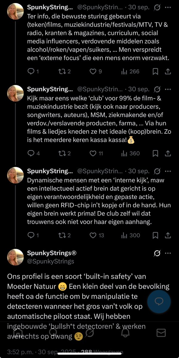 SpunkyStrings's tweet image. De meesten begrijpen de invulling van ‘her-focus’ niet. Het betekent ipv focussen op h controledomein v de ander, focussen op ons EIGEN controledomein en dáár actie nemen. Niet op socmed roepen wat we niet willen maar ons gedrag veranderen in de richting van hetgeen we wél willen