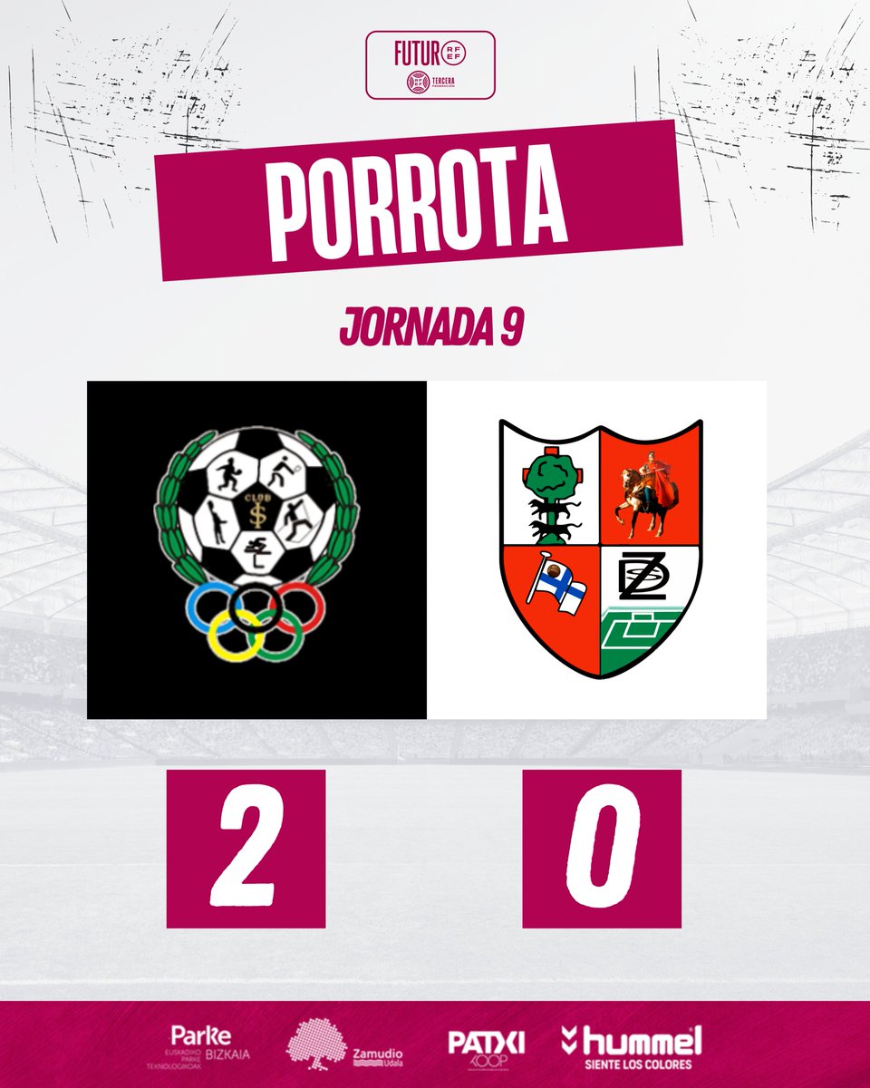 ⏱️ FINAL |2-0| Derrota en Astrónomos ante el CD San Ignacio. Dos tantos locales en la segunda mitad, nos dejan sin sumar en nuestra visita a Vitoria.

#AupaZamudio #CDSanIgnacioSDZamudio