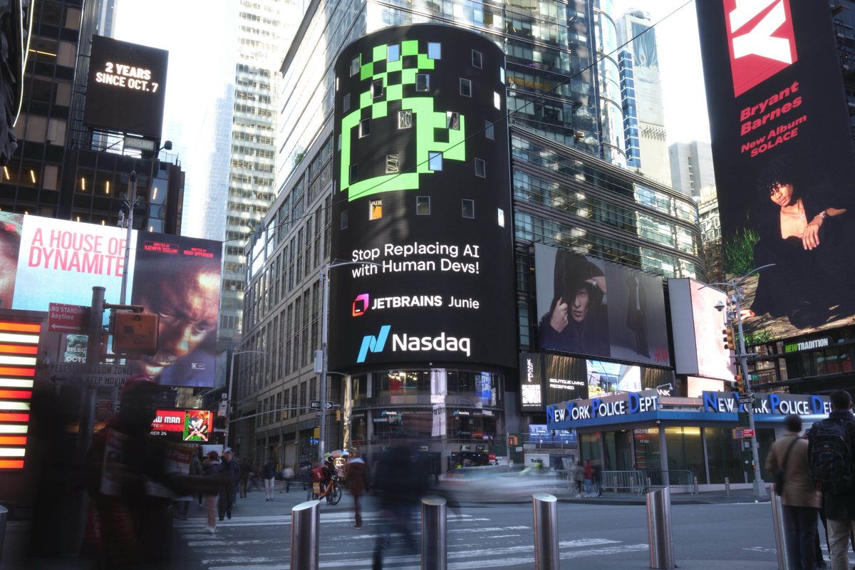 That moment when I see created products show up beyond the laptop are special: Junie is out in the wild on the streets of New York, London, and Berlin, fighting for coding agents’ rights to take over routine and boring tasks and empower developers to focus on creativity.
Fun