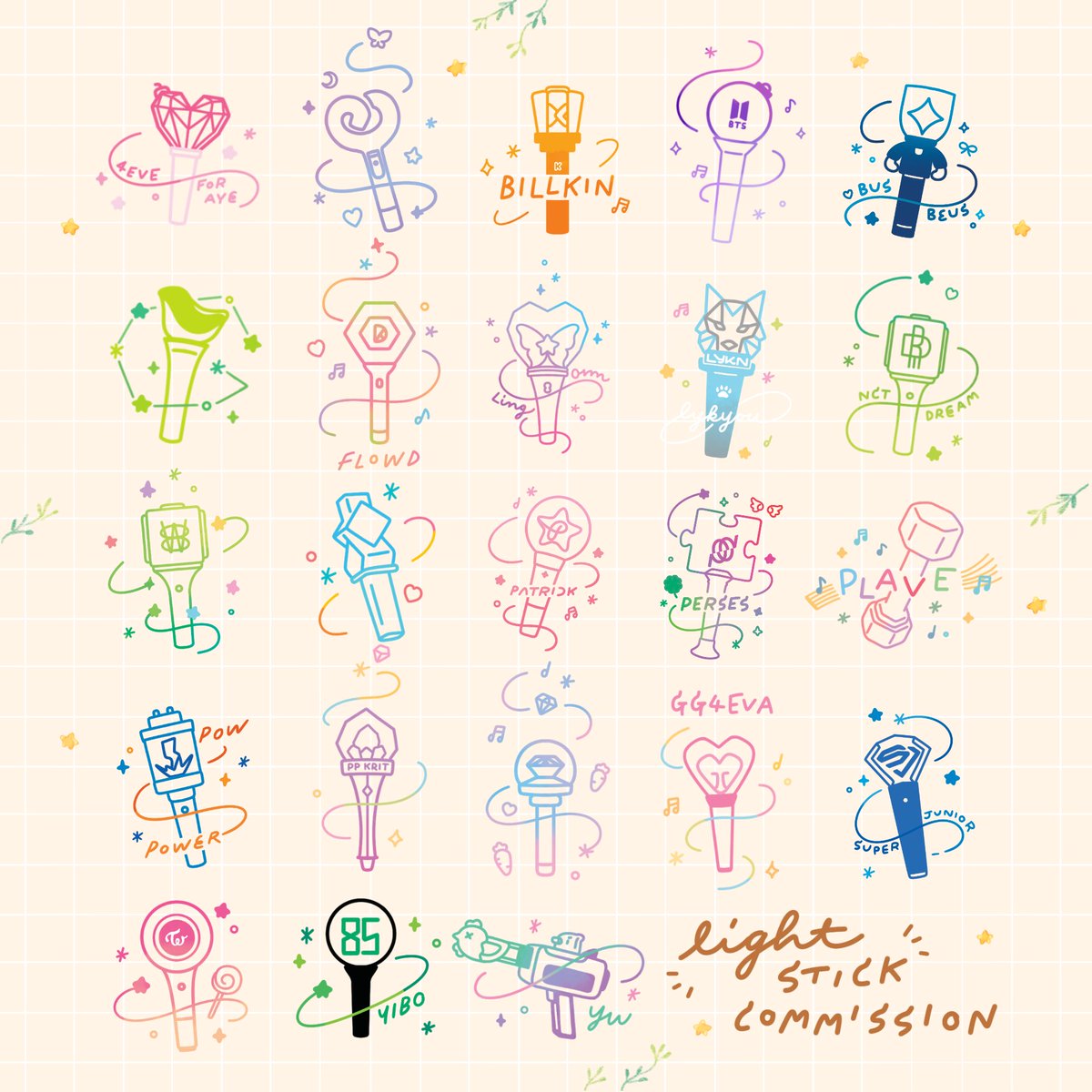 light stick commission ✨
#bkpxdrawing