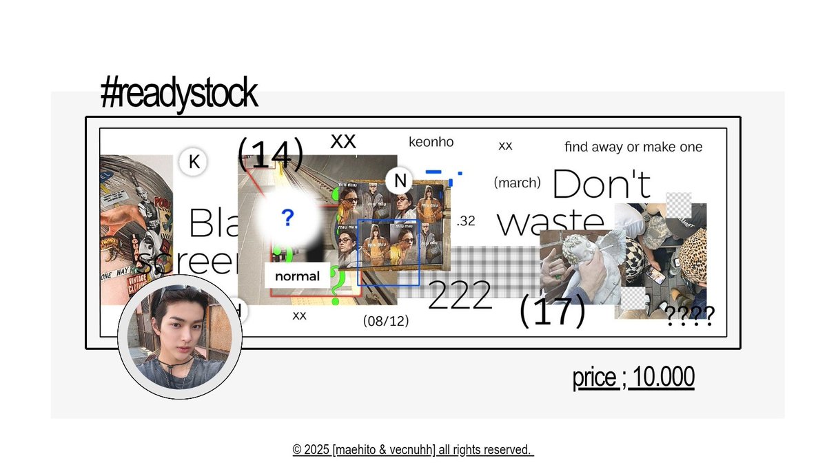 maehito's tweet image. help repost? tysm &amp;lt;3

avail; ready stock layout — keonho cortis! price at pict, and free retext. claim through dm 🖤

; #zonauang #zonajajan