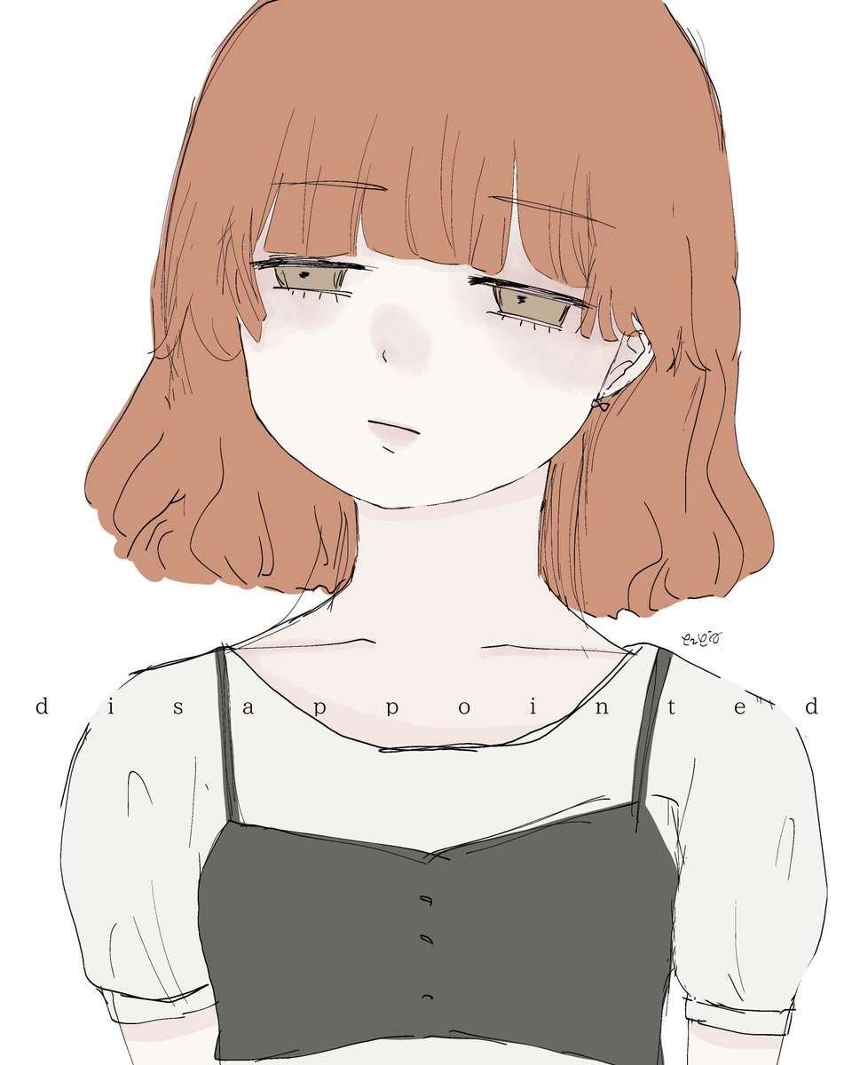 #イラスト disappointed