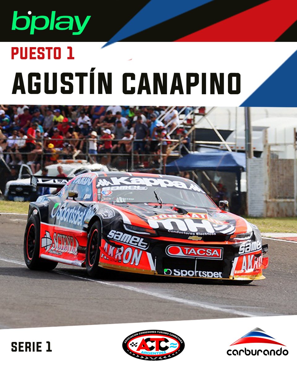 🏁 <a href="/AgustinCanapino/">Agustín Canapino 🇦🇷</a> voló y dominó la Serie 1 de la Copa de Oro RUS de #TurismoCarretera en Paraná.

🥈 Matías Rossi
🥉 Facundo Chapur

📸 <a href="/BernaBosco/">Berna Bosco</a>

#TCenParana #Canapino