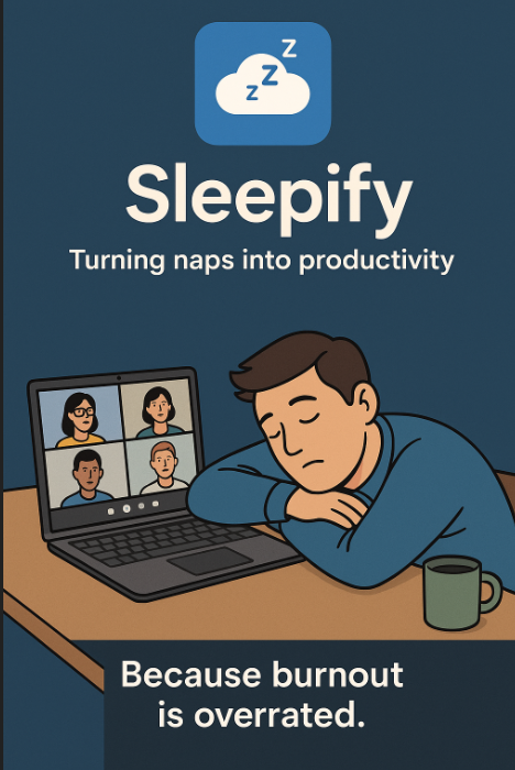 loop_and_code's tweet image. Startup Idea 1: “Sleepify” -&amp;gt; An app that lets your manager know you’re ‘deep thinking’ when you’re actually asleep 😴💭

👔 Premium version: Auto-joins meetings, nods occasionally, and says ‘great point!’ every 10 minutes.

#StartupIdea #TechHumor #Relatable