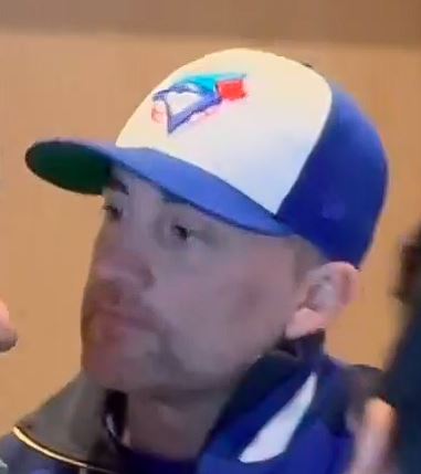 <a href="/CarymaRules/">Caryma Sa'd - Lawyer + Political Satirist</a> Looks like a bruise on his left cheek.

Probably not his first dance that evening.