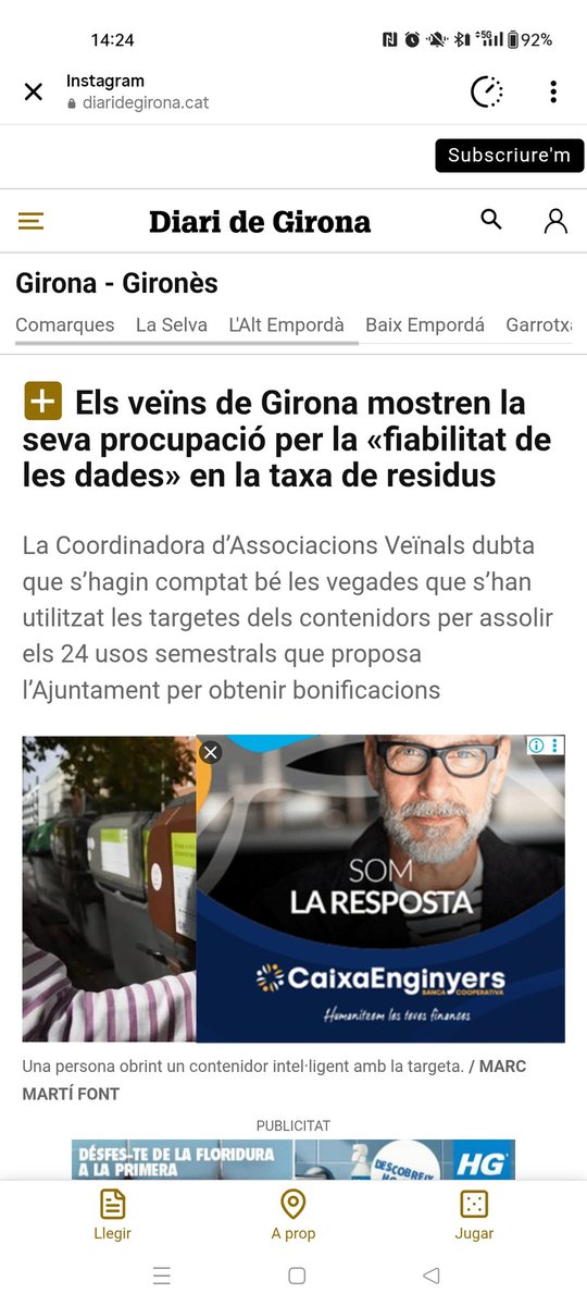 <a href="/LEscalenc/">L’Escalenc</a> <a href="/CostaMariona/">MAR i 🌊</a> <a href="/GironaNetaDigna/">Girona Neta i Digna</a> <a href="/alcaldegi/">Alcalde de Girona</a> <a href="/sergicot/">Sergi Cot 🇵🇸</a> <a href="/Girona_Cat/">Ajuntament de Girona</a> <a href="/GuanyemGirona/">Guanyem Girona</a> Vaja!! La coordinadora també està instal·lada en la queixa.