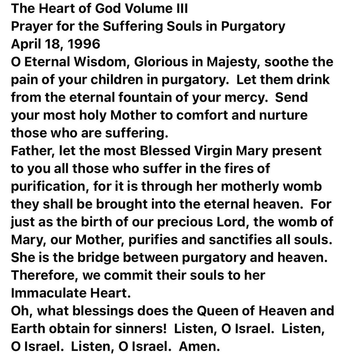 MercyDisciples's tweet photo. #HeartofGod #Prayer #Suffering #Souls #Purgatory 🙏🔥😇🙏 https://t.co/e40EyZMWkM