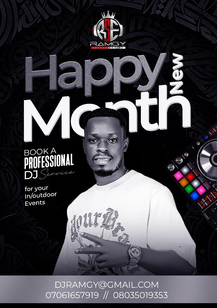 DjRamgy's tweet photo. 🙏 Ramgy Soundz Empire 🎶 Is Wishing you a Happy New Month Of November 🕊️
! May each day be a testimony of God’s love and mercy. May He fulfil your heart’s desires and keep you safe. Blessings to you! 🌟🥂🍾🎶💃💰🕊️🎉

DJ Ramgy Life Of The Party 🎶
Ramgy Soundz Empire 🎶 https://t.co/FaIETWc46C