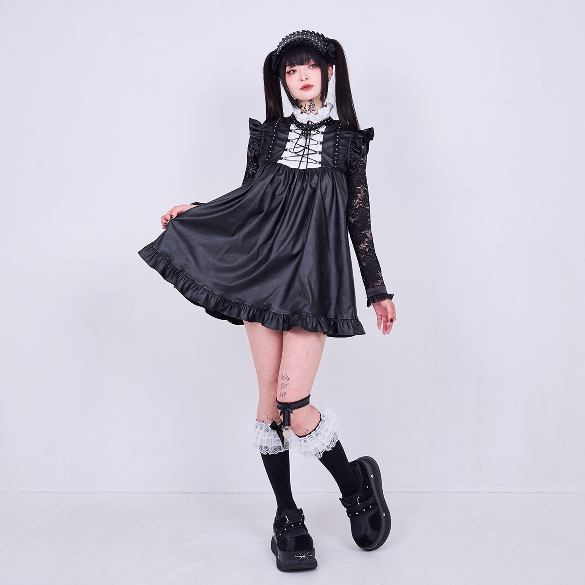 QOOZA クーザ ワンピ IMVAL Leather Doll Dress