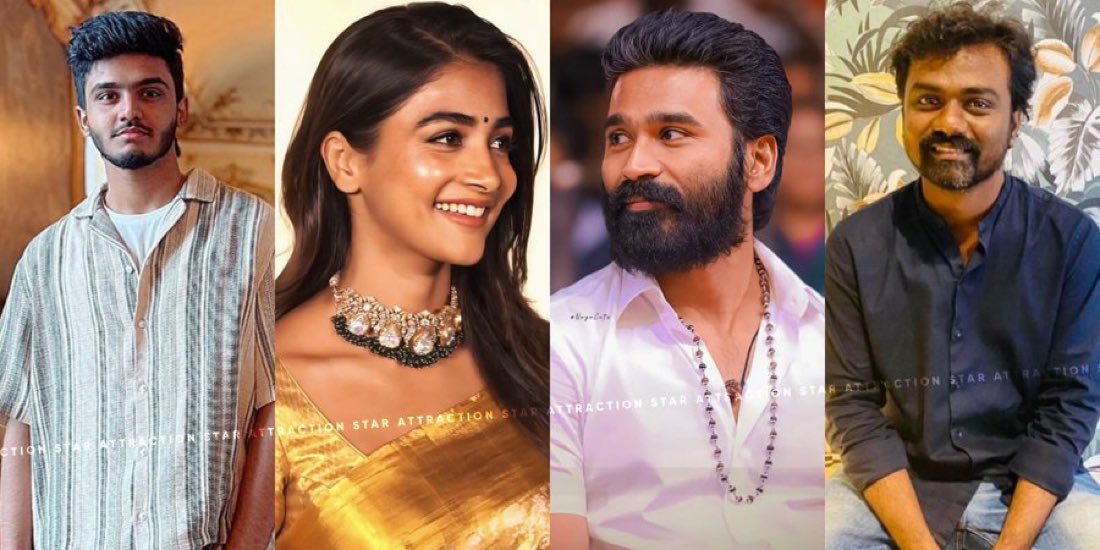 letscinema's tweet image. D 55. 

Dhanush. 
Pooja Hegdae.
Sai Abhaynkar musical.
Rajkumar Periyasamy direction.