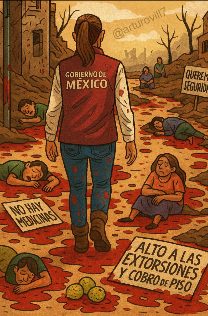 <a href="/OHarfuch/">Omar H Garcia Harfuch</a> <a href="/Claudiashein/">Claudia Sheinbaum Pardo</a> <a href="/GabSeguridadMX/">Gabinete de Seguridad de México</a> <a href="/SEGOB_mx/">Gobernación</a> <a href="/Defensamx1/">@Defensamx</a> <a href="/SEMAR_mx/">SEMAR México</a> <a href="/SSPCMexico/">Secretaría de Seguridad y Protección Ciudadana</a> <a href="/GN_MEXICO_/">Guardia Nacional</a> Se les está saliendo de control la Seguridad del país!
🇲🇽