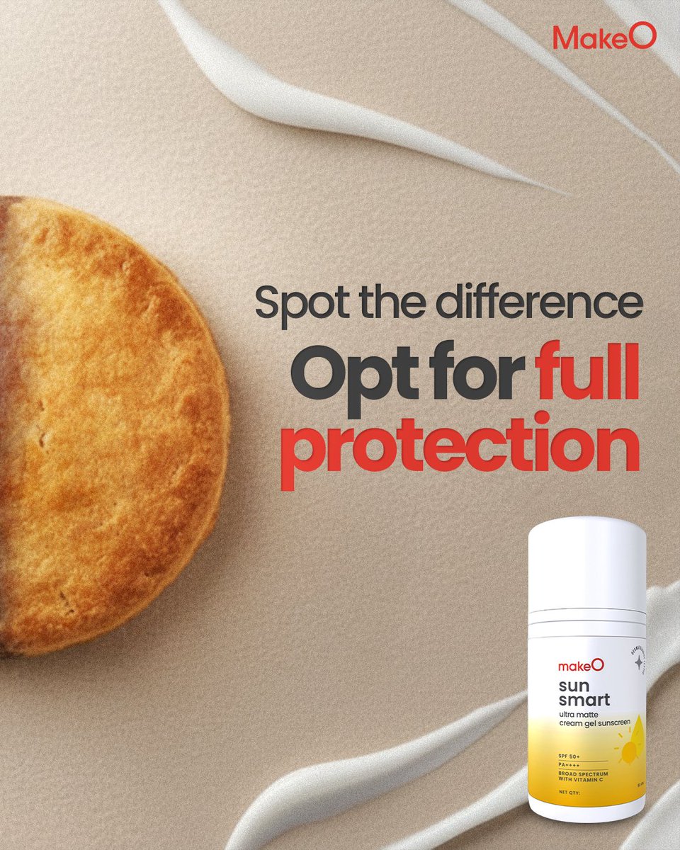 makeO_skin's tweet image. Why risk half measures? 
Protect all of you with MakeO sunscreen.✨

#MakeO #dullskin #facial #skincare #skintreatment #oilyskin #freshskin #hydratingskincare #glowingskin #glow #youngskinforever #makeOver