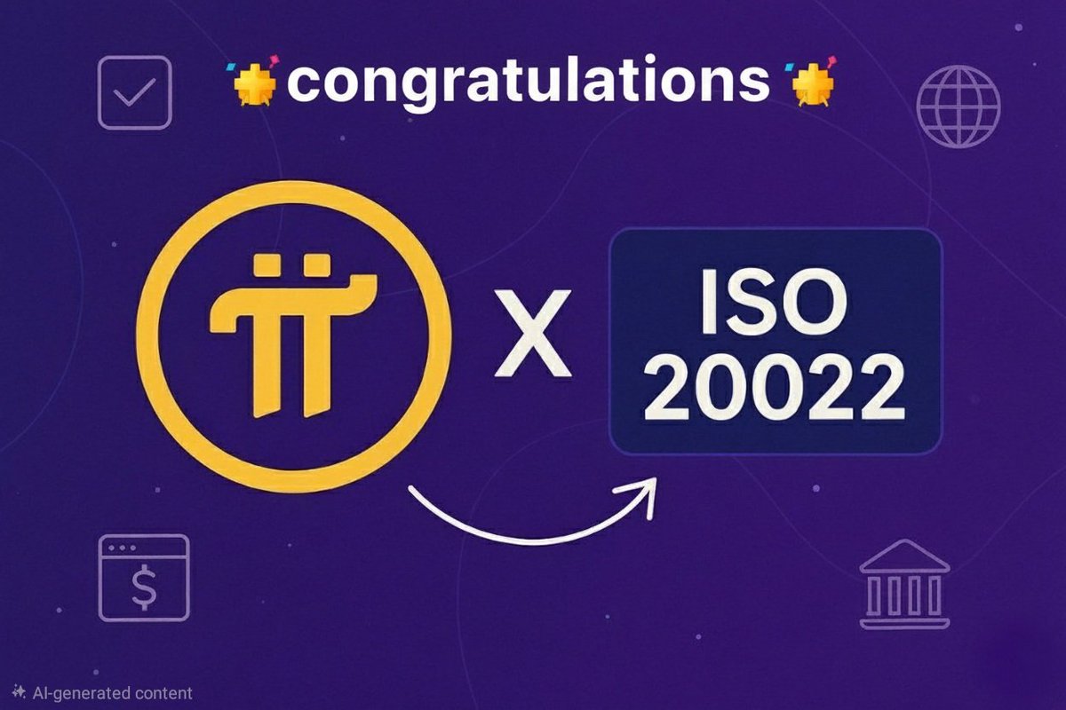 Congratulations 🎉 👏 👇👇👇👇👇 Yes, this news is true: Pi Network has  officially joined the ISO 20022 Standards Group and is now among top  blockchain projects like Ripple (XRP) and Stellar (XLM).
