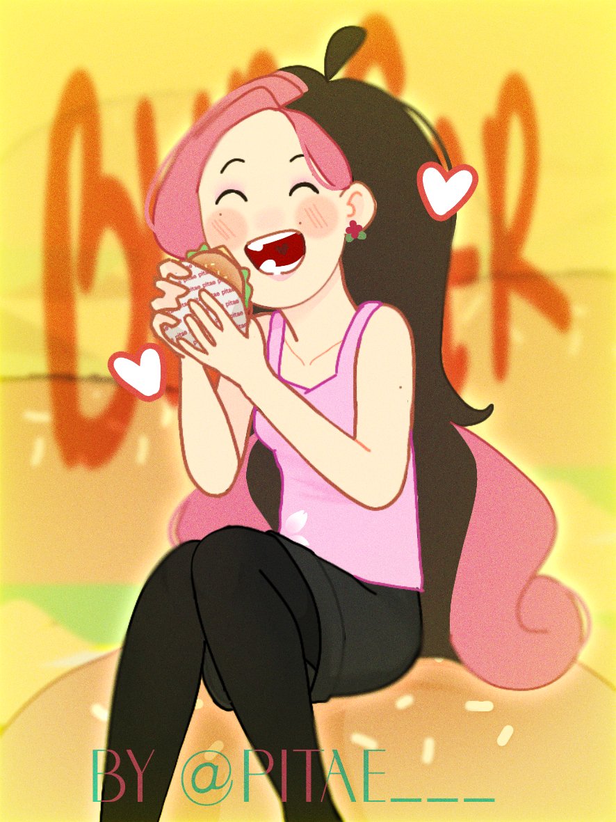 i luv burger 🤤🍔 #OC #art #artist