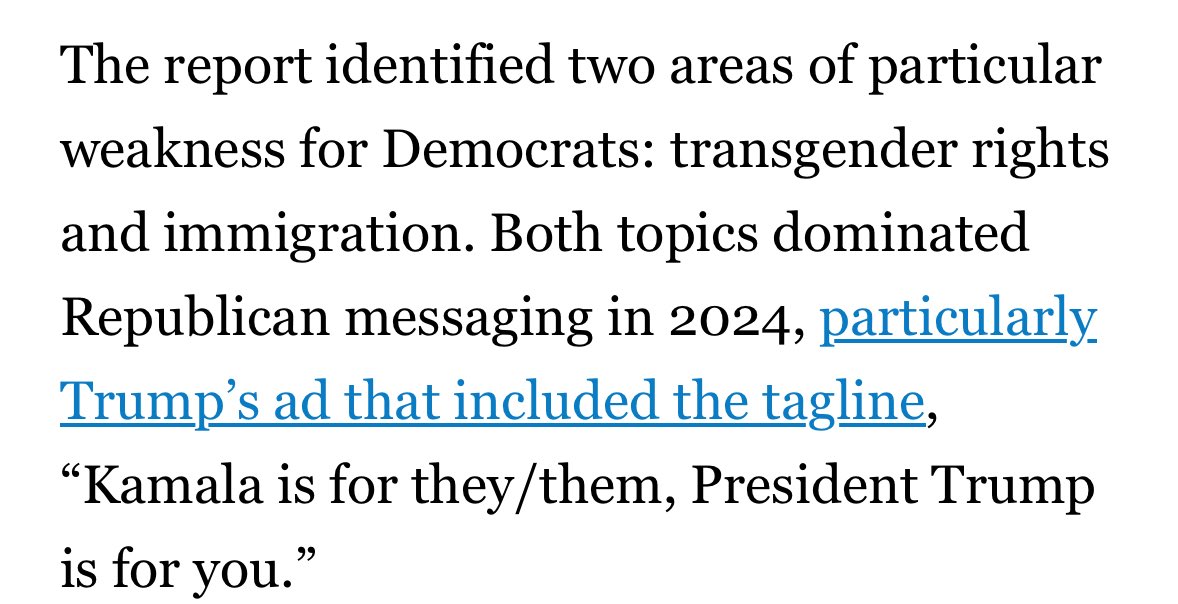 The Democrat party’s two worst issues are the issues they absolutely cannot budge on. 

They can’t abandon the gender fluidity cult and they can’t abandon great replacement. They just can’t.