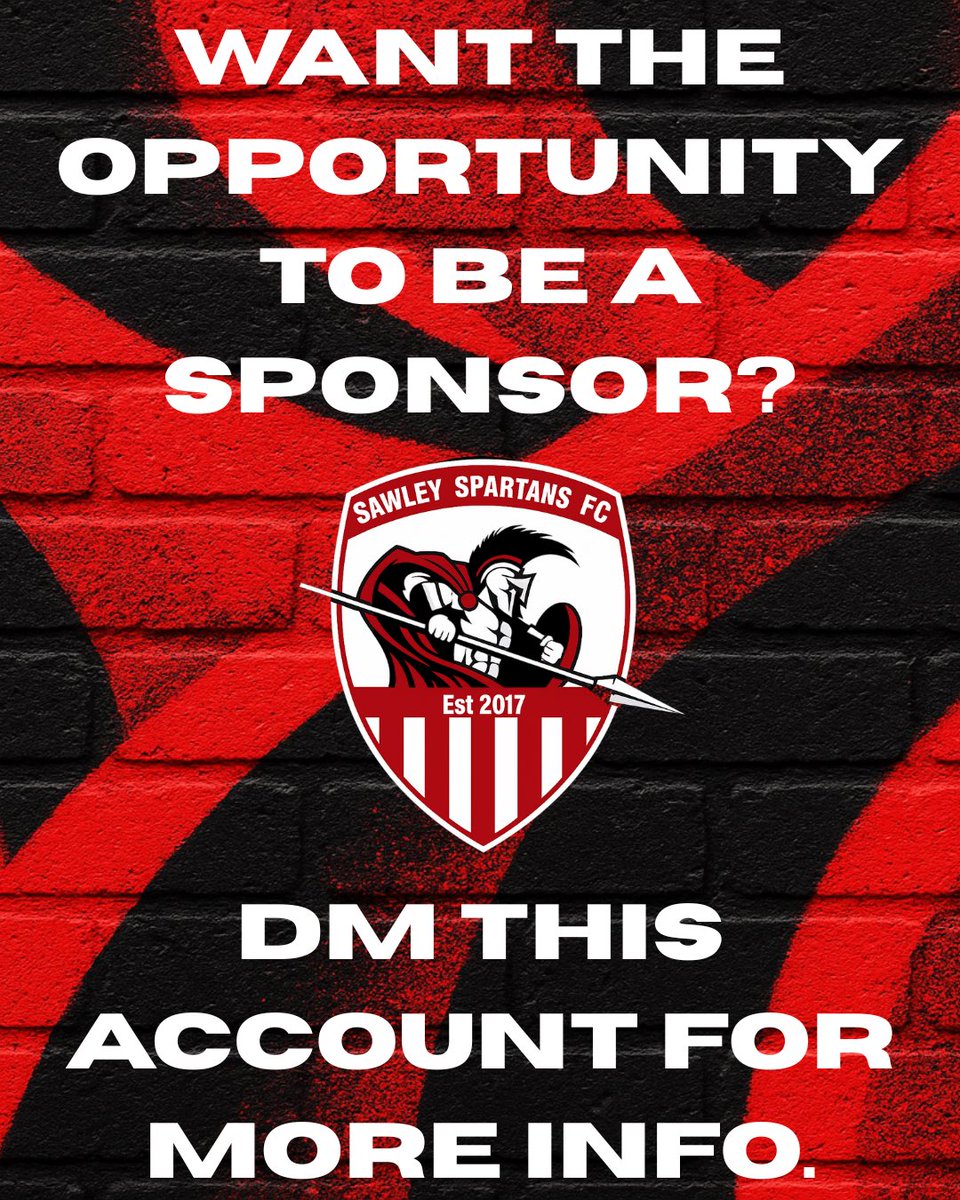 sawleyspartans's tweet photo. Tough loss at home. Boys took their time to up the tempo, Goalscorers: Harry Bailey, and Brad Holmes. 

Double Man of The Match this week, goes to Joe Hughes and Sam Barker 👏🏽

UpTheSpartans🔴⚫️ https://t.co/aeJgjkGgSl