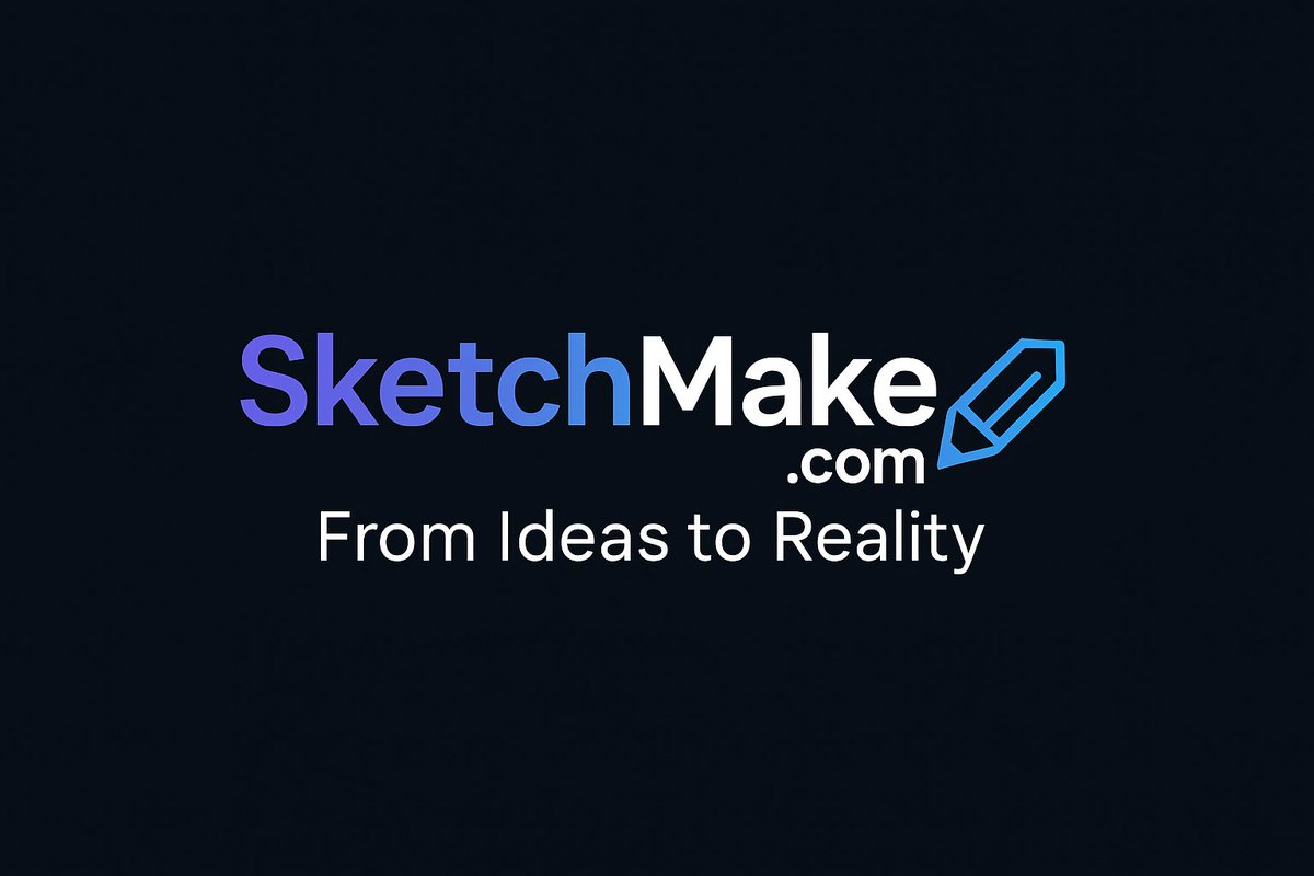 dotcomsbuzz's tweet image. Two Words. Infinite Possibilities.
 ✏️ Sketch + ⚙️ Make = Creation Simplified.
That’s SketchMake.com — an 11/10 brand name for anyone building the future of design, AI, or creation tools.
📩 DM if you see the potential.

#SketchMake #DesignToReality #AIForCreatives