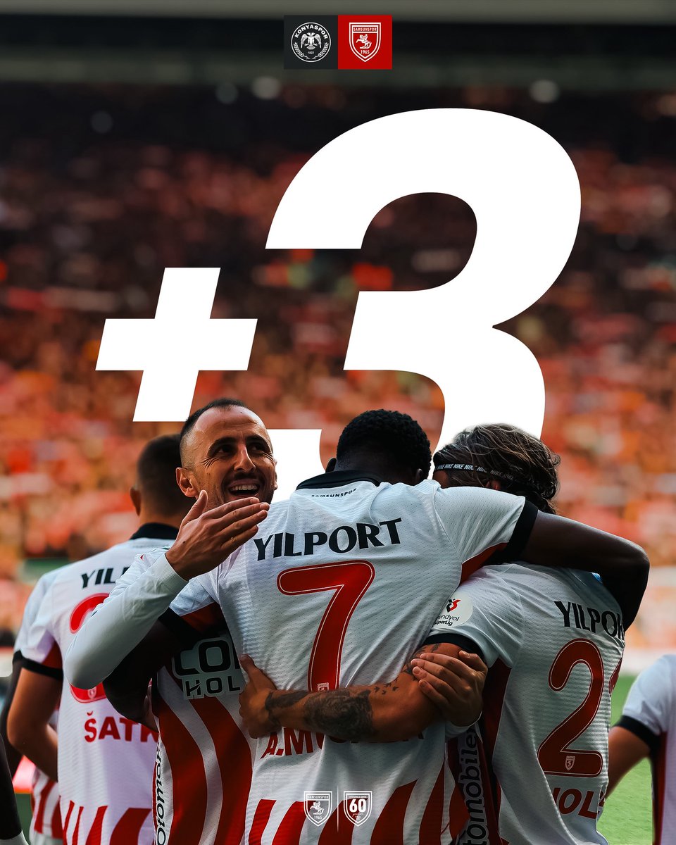 Evimize 3️⃣ puanla dönüyoruz! 🔥

#KNYvSAM #Samsunspor #AtatürklüArma
